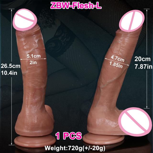 Soft Realistic Thick Huge Dildo Gay Adults Sex Toy for Women Suction Cup Big Dick Anal Plug Vaginal Masturbators Silicone Penis