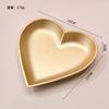 INS Nordic Gold-Toned Candy Snack Tray, Creative Serving Plate for Living Room Dining Table Decor