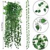 12/24/36 Pcs Artificial Ivy Leaves Garland for Weddings, Parties, and Home Decor - Realistic Greenery Hanging Plant Vine