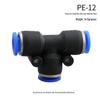 High-Pressure PE Tee & Reducer Pneumatic Quick-Fit Fittings for Air Pipe