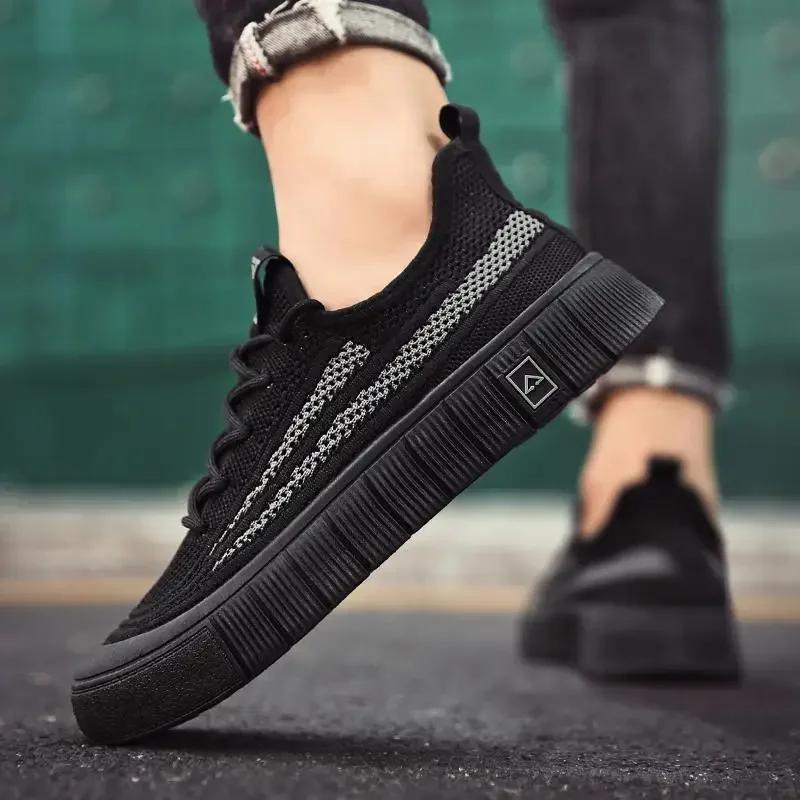 Men's Vulcanize Shoes Tennis Summer Breathable Mesh Sneakers Male Brand Elegant Sale Offer Trendy Cheap Clearance Work New In