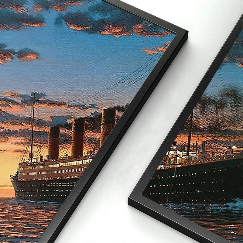 Das Boot in Titanic Schiff Schiffswrack Klassischer Film Leinwandmalerei Poster und Druck Wandkunst Bild für Wohnzimmer Heimdekor