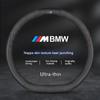 For BMW M X1 X3 X5 X6 E39 E46 E87 E90 E92 F10 F15 F25 F30 Carbon fiber Suede Leather Car Steering Wheel Cover Auto Accessories HG5