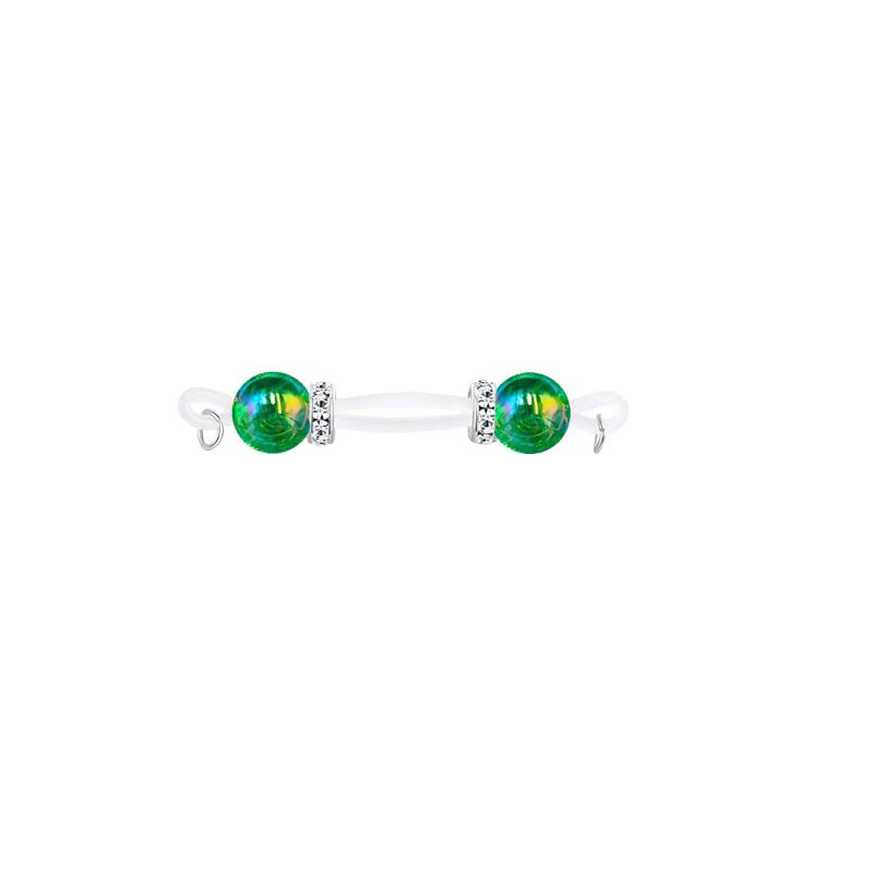 

1Pairs Sexy Candy Cat Eye Round Ball Fun No-Piercing DIY Milk Clamp Elegant Fashion Jewelry Accessory темно-зелений колір