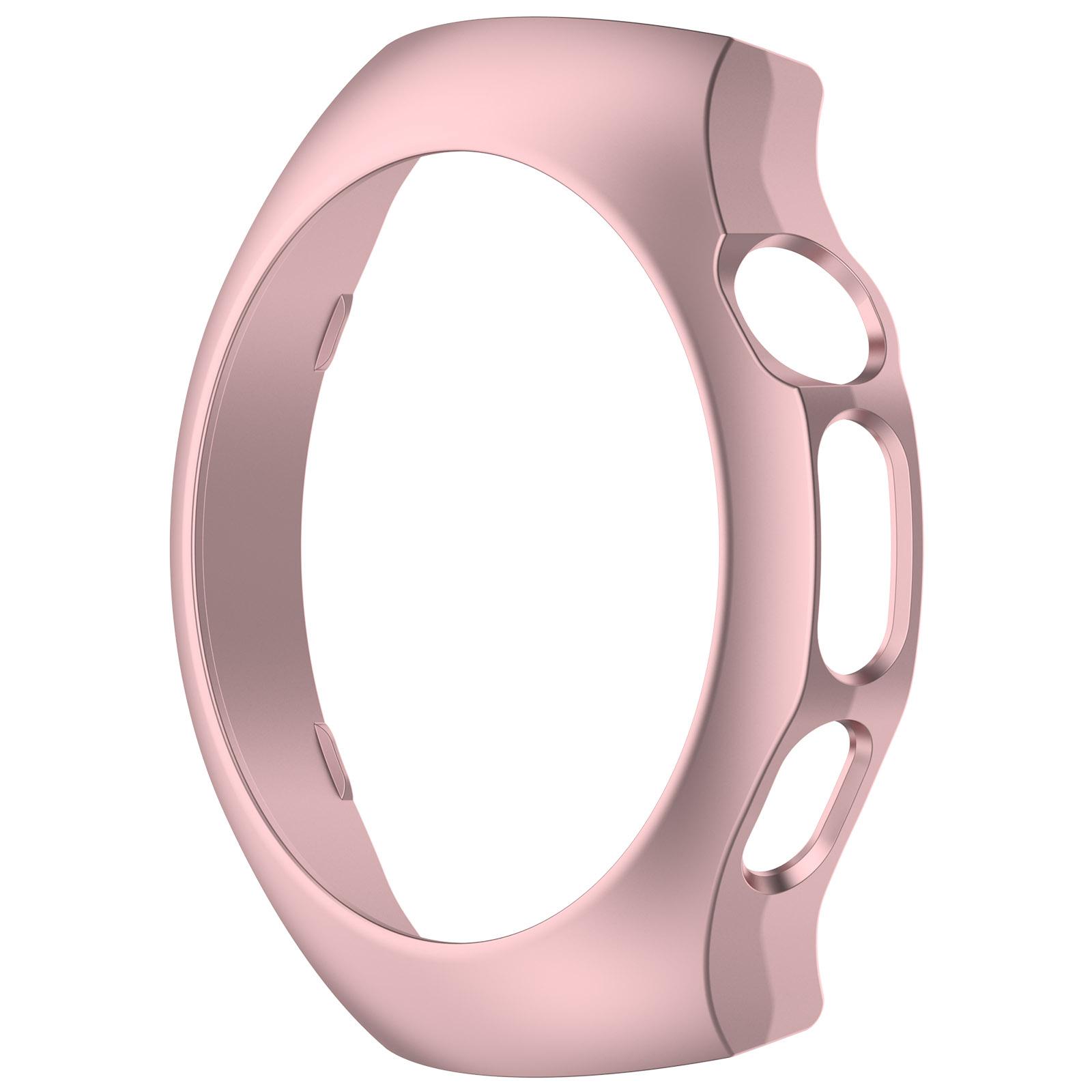 

Твердый чехол для ПК для Huawei Watch 5 46 мм 42 мм Противоударный Защитный Матовый каркас Полая Полуоболочка Watch 5 46MM роза розовый