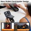 WEFOR Case for iPhone 17 16 15 Pro Max Wallet Card Holder 3-4 Cards Kickstand Slide Camera Cover Wrist Strap Rugged Shockproof