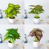 Yellow Potted Plant Brown Fake Plant Flowers Floral Décor