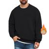 Men's Lined Sweatshirts Premium Heavy-weight Fleece Pullover Thick Thermal Sweatshirts