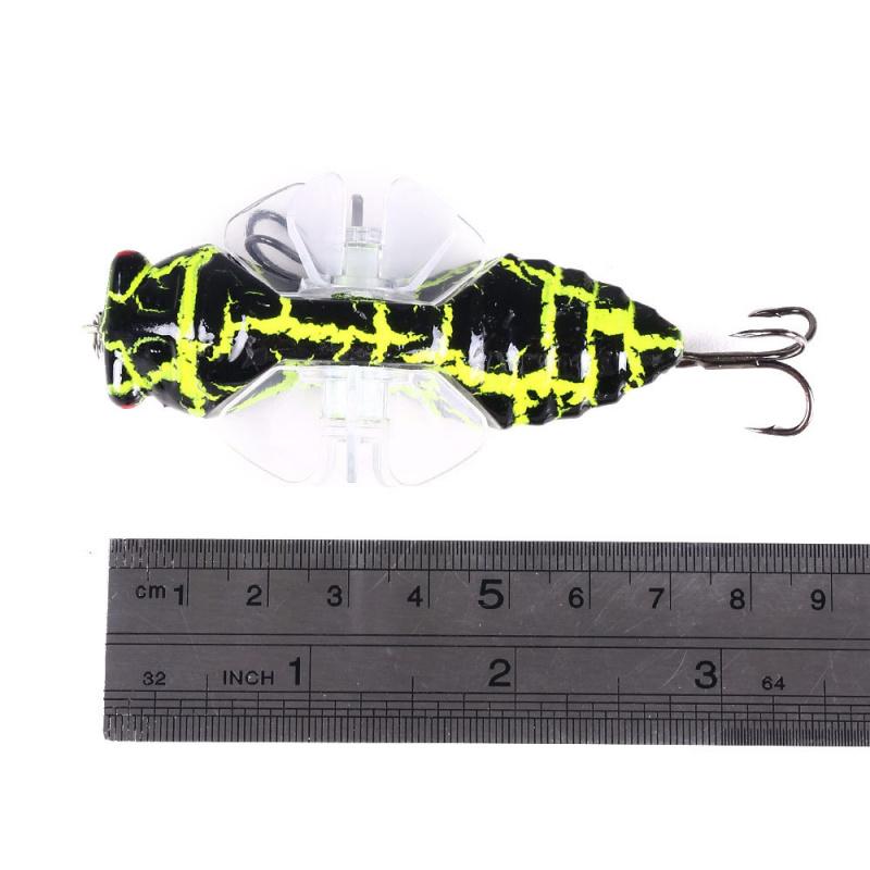 Insect Bionic Lure Bait15.5g7.5cmSurface Casting Vibration Sinking Bait for Freshwater and Saltwater Universal Bass and Mandarin