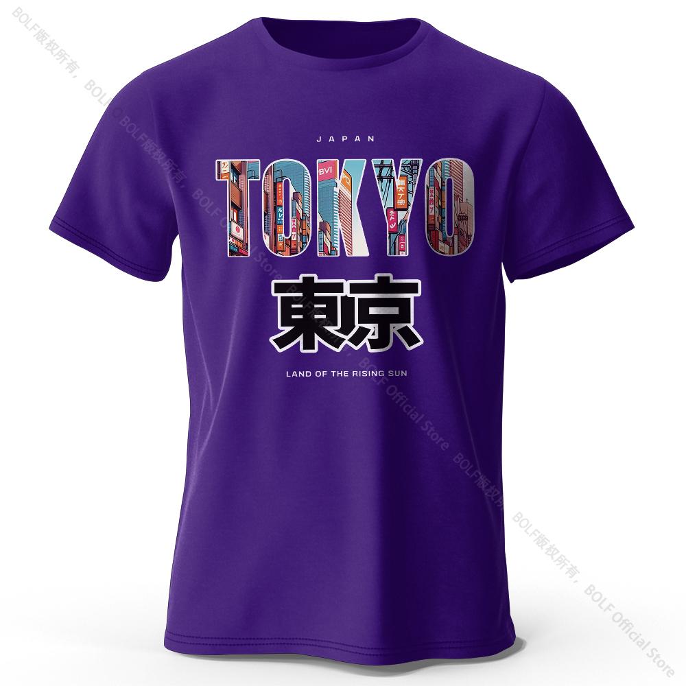 Summer Round Neck 3D Tokyo Printed Top Fashionable Casual Short Sleeved Children's Boy T-shirts