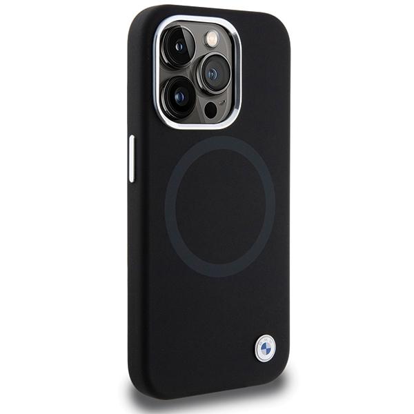 BMW BMHMP15XSILBK2 iPhone 15 Pro Max 6.7" black/black Signature Liquid Silicone MagSafe