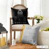 Swollen Battery Funny Pattern Cushion Cover Durable Hypoallergenic Organic Linen Pillow Cover Short Size Washable SkinFriendly