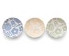 Aito Lightweight and Cute Mino Ware Curry Plate Set Bird 3 and Diameter X High (Small Design, Colors) - Blue, Orange, Green, Approx. 22.3cm 4.5cm