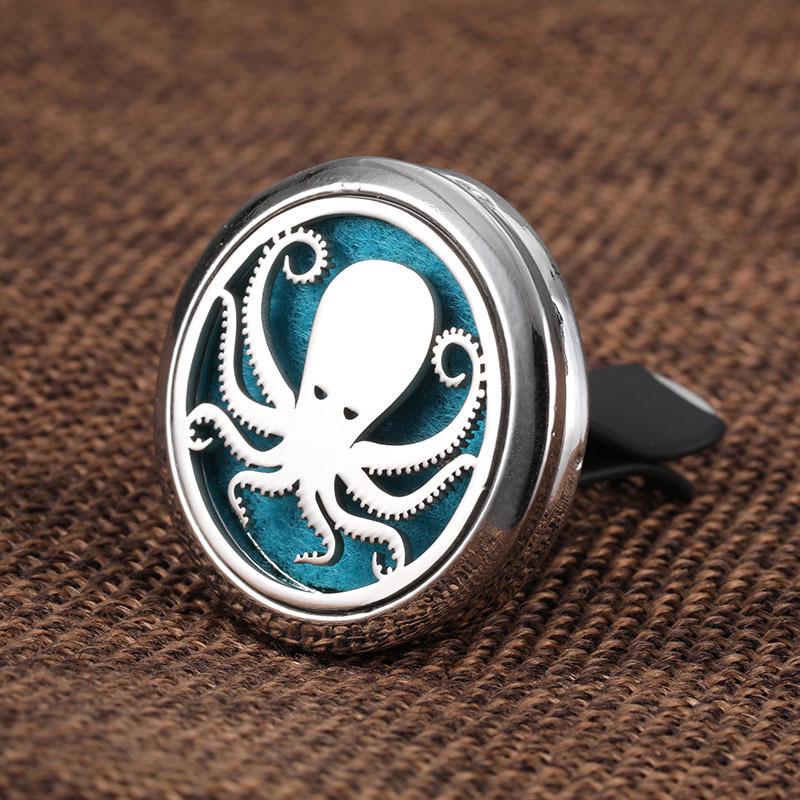 Popular Car Air Freshener Vent Clip: Octopus, Heart, Snowflake Design Essential Oil Diffuser