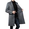 Middle-aged Wool Coat Men's Medium and Long Autumn and Winter Dad Trench Coat Business Casual Jacket