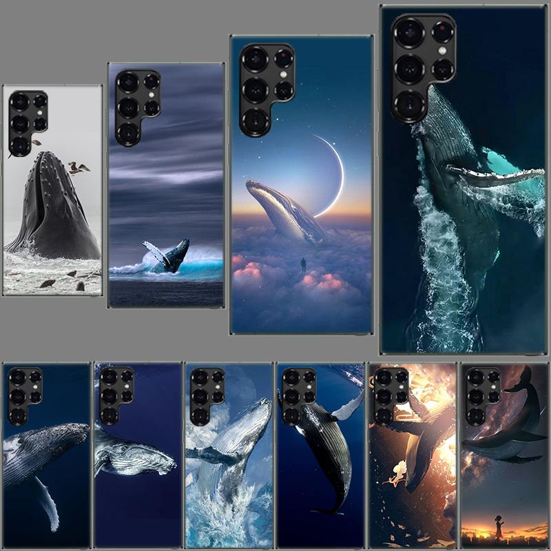 

Whale Sea Giant Phone Case For Samsung Galaxy S24 S23 S21 S20 FE S22 S26 Ultra S25 Edge S10 Plus Cover Clear TPU Capa Shell Coqu Samsung S10 PLUS золотой