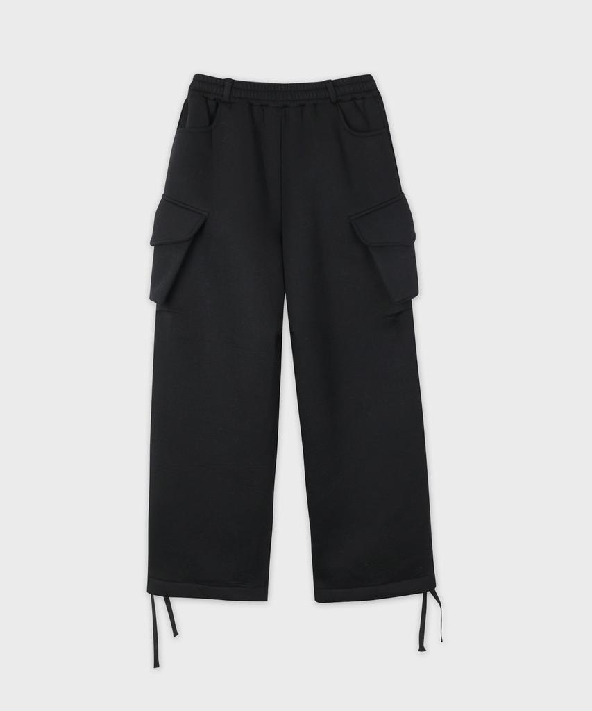 PROJECT3 Neoprene Wide Sweatpants [Black]_Wd2902