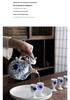 Ancient Style Retro Ceramic Baijiu Decanter Set with Wine Glasses