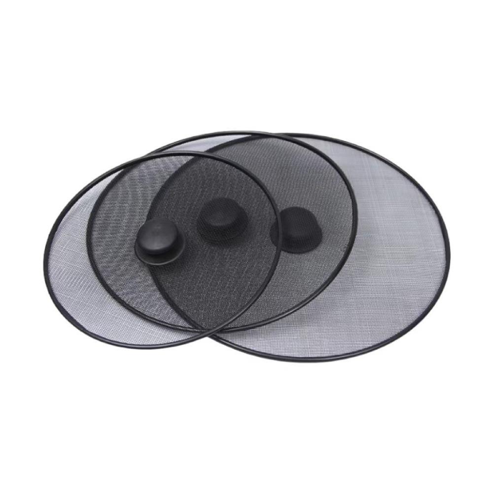 

3pcs Kitchen Tool Fine Mesh Splash Guard Cover Lid with Handle 25CM/29CM/33CM Splatter Screen Anti Grease Frying Pan Oil Splash Guard Gadget 3pcs