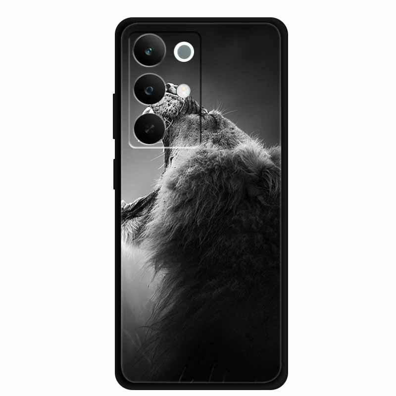 

Чохол для телефону Realme C85 5G 2025 Квіти Чорний Силіконовий М яка Задня Кришка Чохол Для Realme C85 Pro Чохол 6.8 C 85 Pro Coque Funda Realme C85 Pro