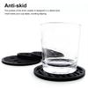 Pack of 4 Drinks Coasters Anti-skid Heat Resistant Kitchen Placemat Cup Mat Draining Bottle Holders Pad Tableware Home Bar