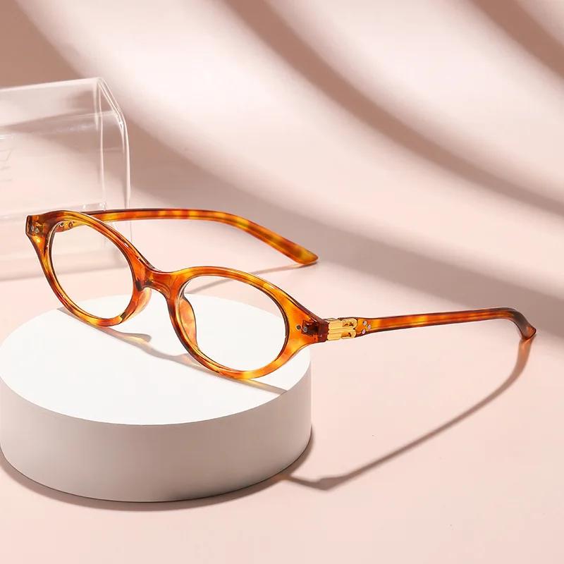 Small Round-Framed Business Versatile Reading Glasses Elegant Hd Clear Lens Ultra Light Unisex Far Sight Eyeglasses 0 To +4.0