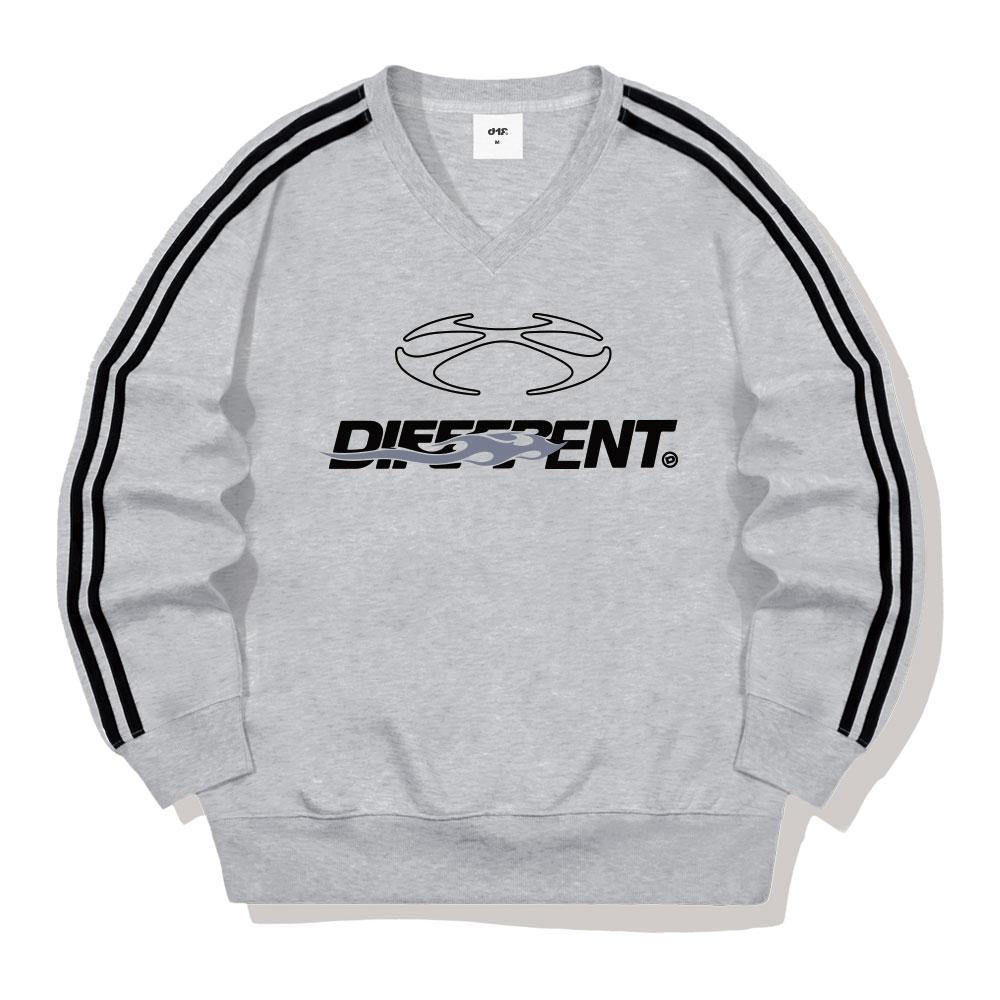 DIFF Core Heat Oversized Track V-Neck Sweatshirt 5 Colors [Difv_7003]