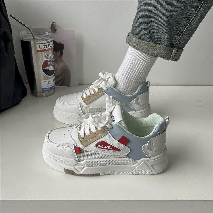 2025 summer new muffin soft-soled mesh breathable sports women's shoes students casual lightweight versatile little white shoes women