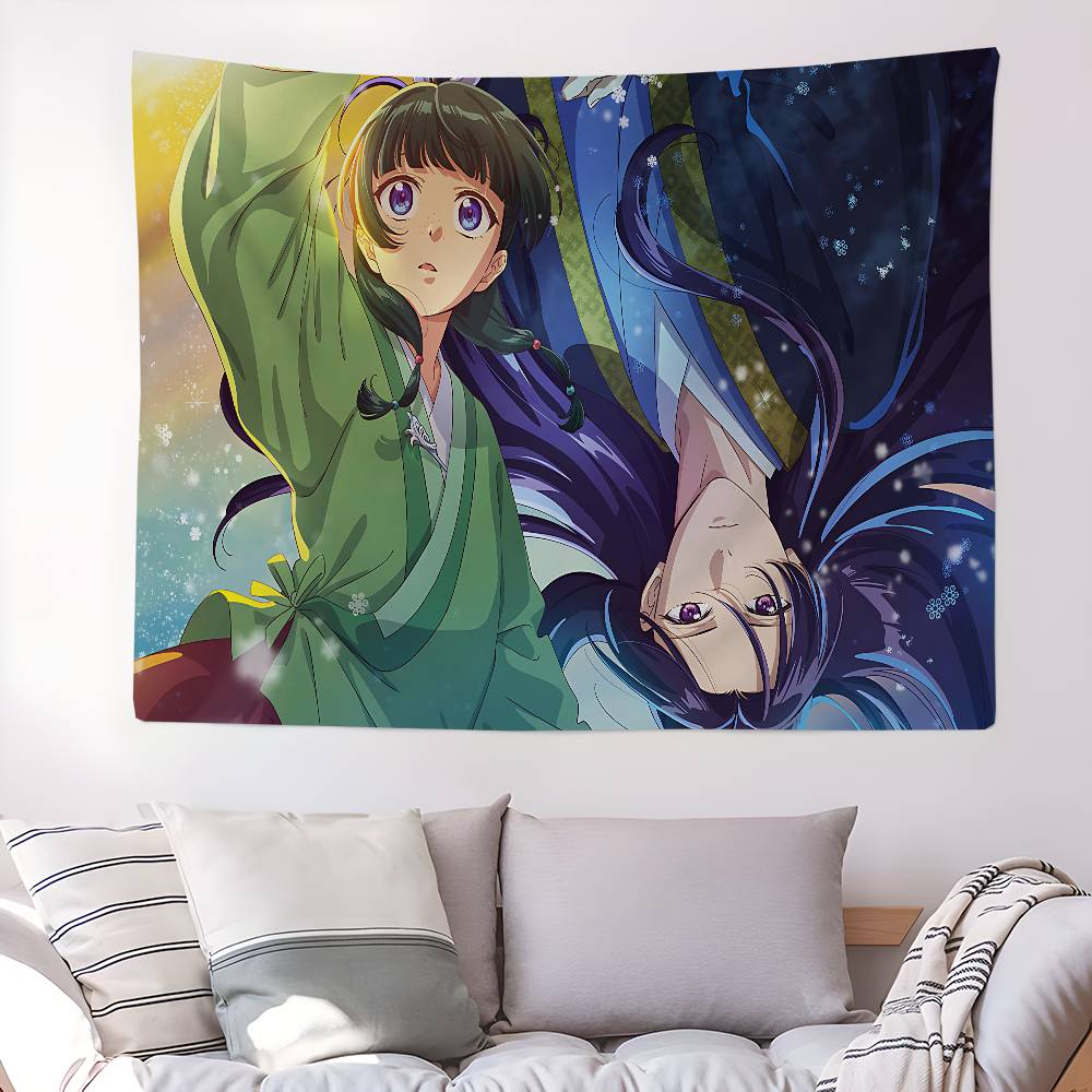 Anime The Apothecary Diaries Tapestry Art Printing Japanese Wall Tapestry Anime Wall Hanging Home Decor