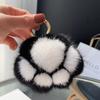 1 Piece Cat Paw Plush Pendant Bag Ornaments Cute Little Paw Car Key Chain Bag Pendant Keyrings Birthday Gift