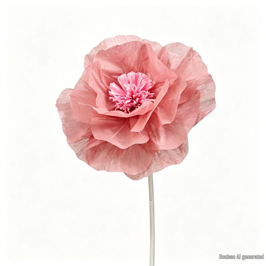 Peony Flower Heads Handmade In Milk Cotton, Cream and Simple Style