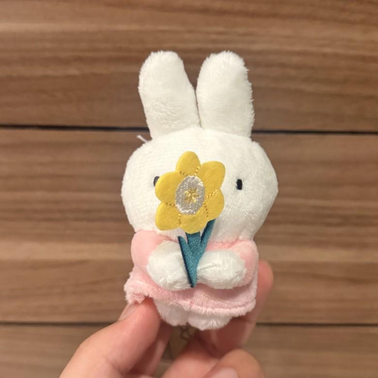 Miffy Flower Language Rabbit Charm: Tulip, Lily, Cherry Blossom Toy Pendant Keychain