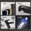 Stainless Steel Black Square Hot and Cold Dual-use Basin Faucet Home Kitchen Bathroom Cabinet Faucet