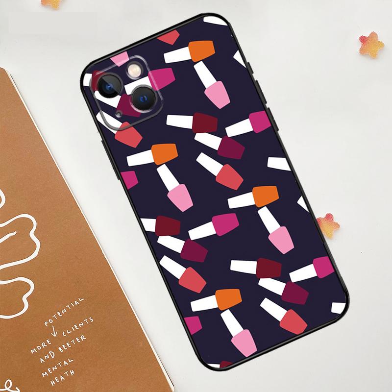 Nail Polish Case For iPhone 12 11 13 14 15 16 Pro Max XS X XR Plus 2021 13 12 Mini Fundas