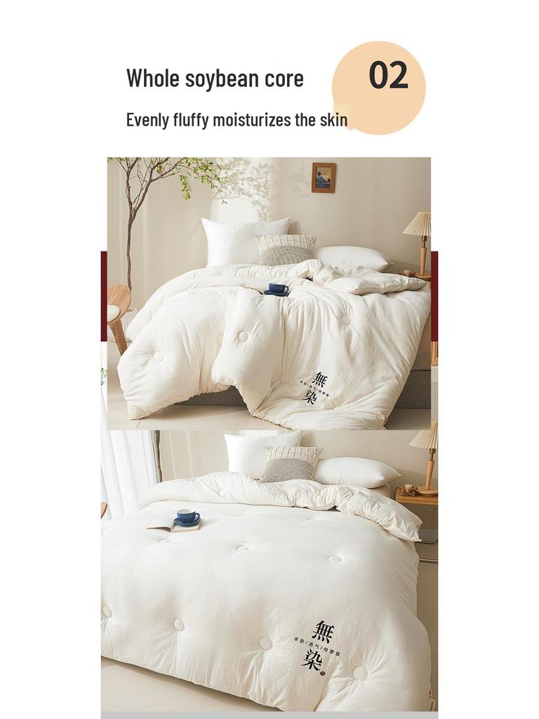 Thickened Soybean Fiber Quilt: Warm, Universal Winter Bedding