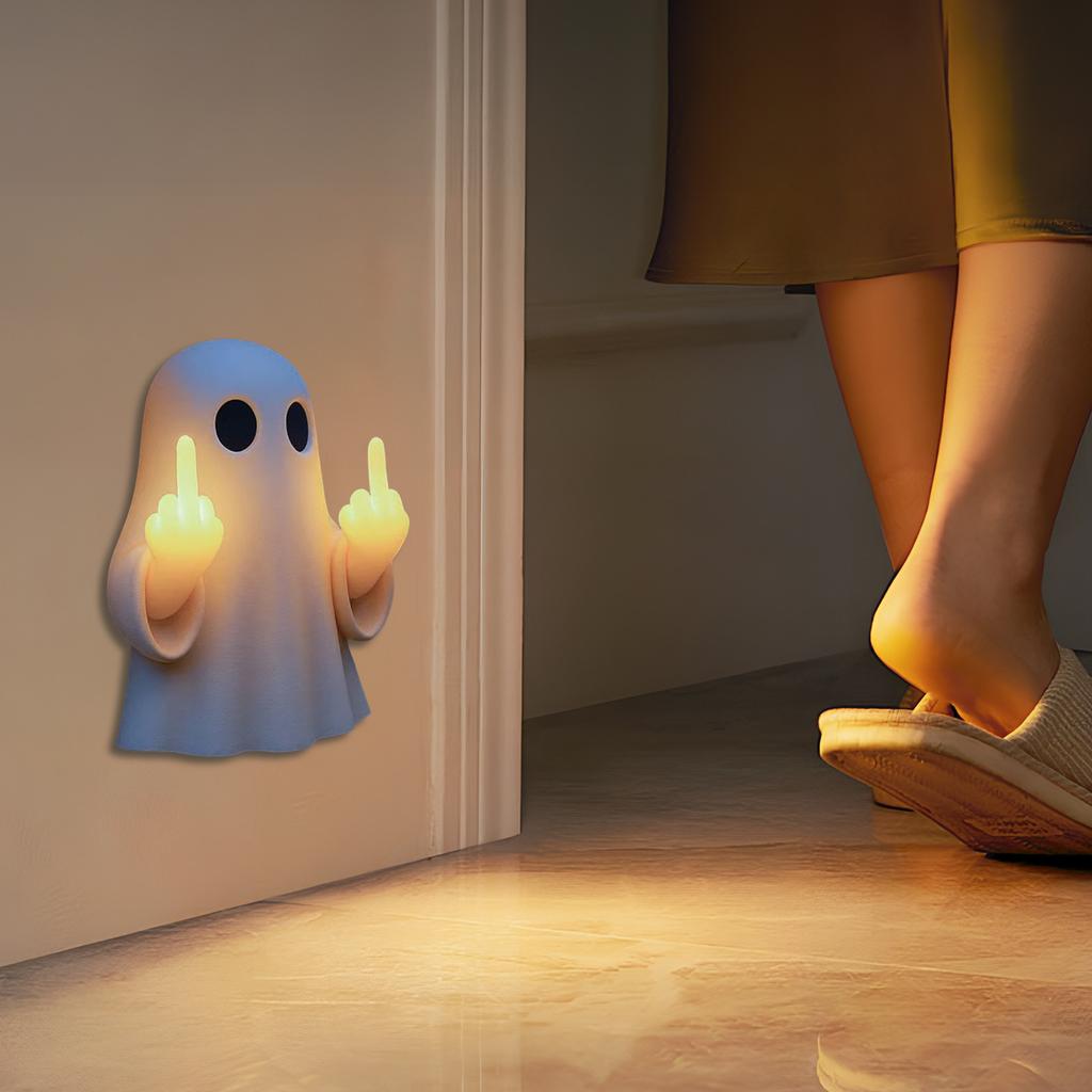 Middle Finger LED Light, Funny Statue, Rude Middle Finger Decoration, Spooky Neon Cute For Home Prank Gifts