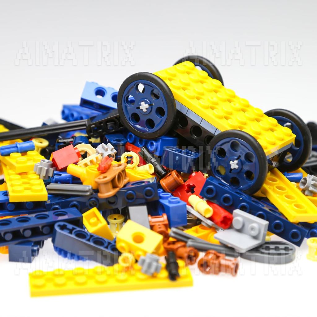 AIMATRIX 184-elementowy zestaw zębatek i osi dla części Technic kompatybilny z głównymi markami, zestaw asortymentowy zębatek DIY (Złącza, Sworznie, Osie, Ramiona podnośnika)
