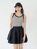 Nitina Shiny Double Flare Skirt Bk