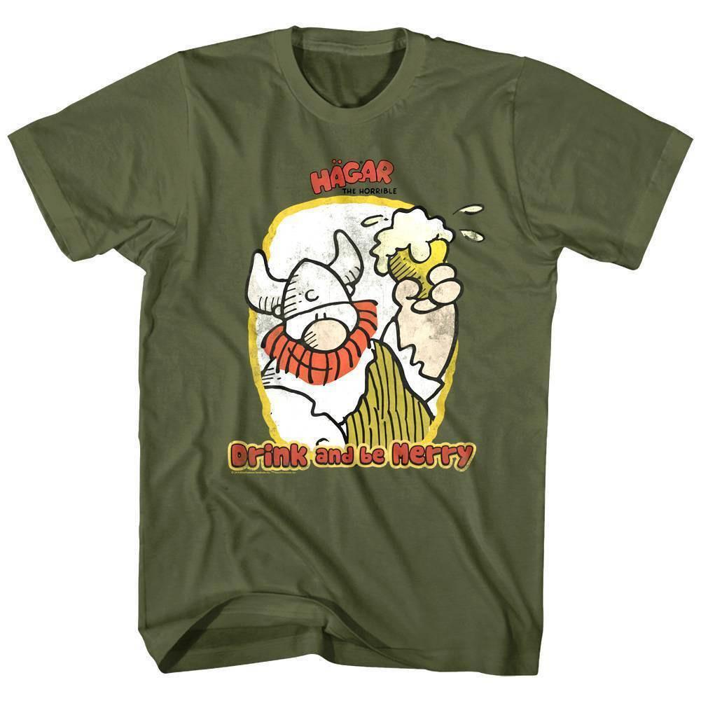 Hagar the Horrible Drink and Be Merry Men T Shirt L