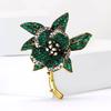 Luxury Rhinestone Orchid Brooches for Women Unisex Plant Flower Pins Event Party Gifts Backpack Decoration Clothes Accessories