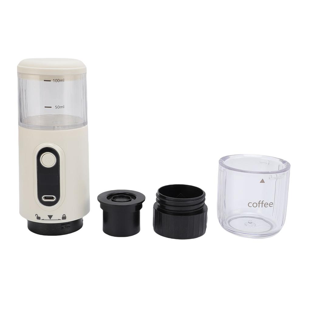 Portable Coffee Machine Compatible Ground Coffee Rechargeable Travel Capsule Coffee Maker for Outdoor Car Camping