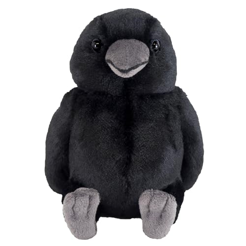 SunLemon Fluffy's Crow S 12 x 20 x 15cm Plush Bird Crow Animal P-9562