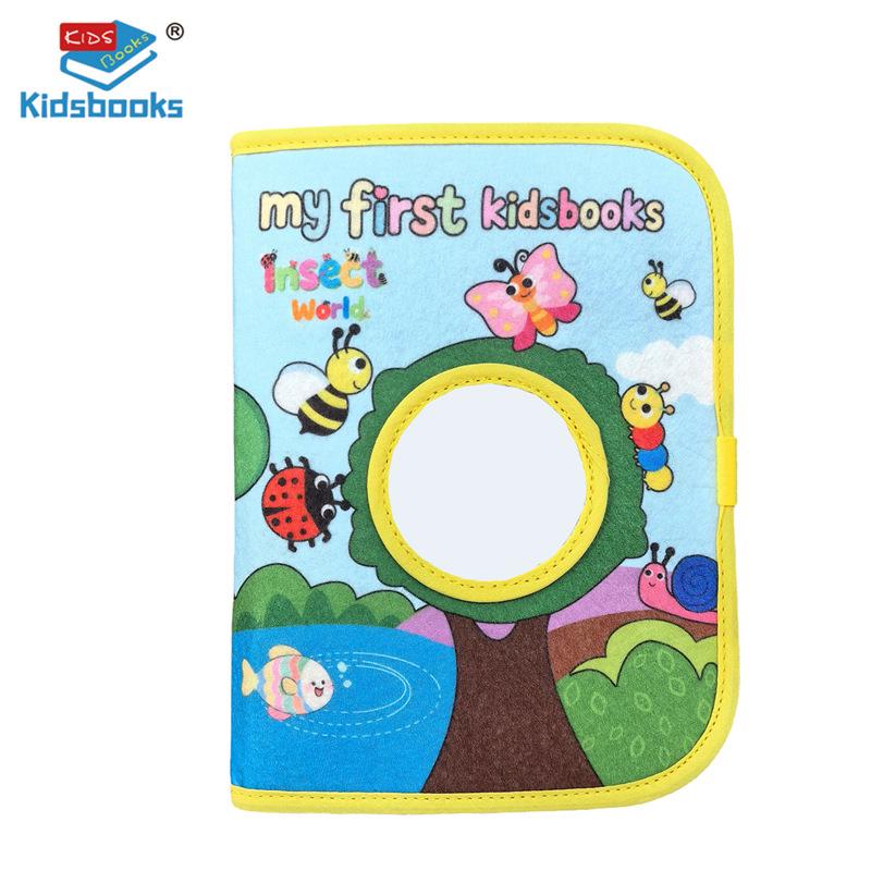 Baby Soothing Cloth Book: Tear-Resistant, Velcro-Closure, Montessori Early Education Toy for Infants & Toddlers