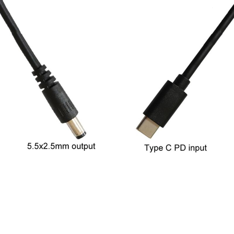 100W Type C Laptop Power Adapter Connector Plug USB Type C To Universal Laptop Charger Jack Charging Cable