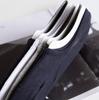 Men's Low-Cut Cotton Boat Socks - Invisible, Odor-Resistant, Sweat-Absorbent, Solid Black & White Sports Socks.