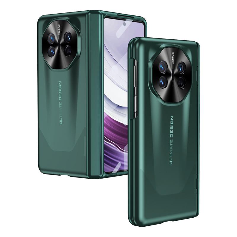 Plating Hinge Protection Armor Shockproof Lens Protection Pen Slot Cover for Huawei Mate X5 / Mate X3 with Tempered Glass