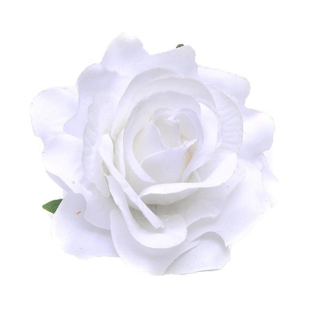 Braut Hochzeit Beflockungsstoff Rote Rose Blume Haarnadel Haarspange Simulierte Blume Haarnadel Ornament Kopfschmuck Haarschmuck