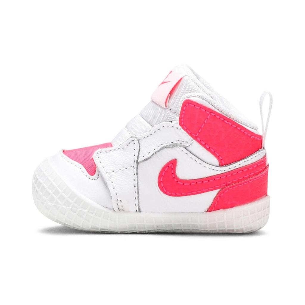 Air Jordan 1 Crib Bootie 'Racer Pink' (Unisex) White / Racer Pink Pre-Walking Shoes Sock Shoes AT3745 116