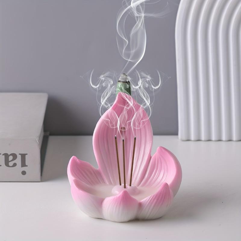 Lotus Incense Holder Suitable for Yoga Meditation And Home Decor Perfect for Christmas Halloween Thanksgiving And Eid Al-Fitr