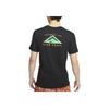 Nike Trail Dri-Fit Scenic Pattern Printed Crew Neck Short Sleeve T-Shirt Men Tops Black FD0121-010
